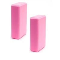 Набор йога блоков полумягких 2 штуки (светло розовые) (E40573) BE300-3